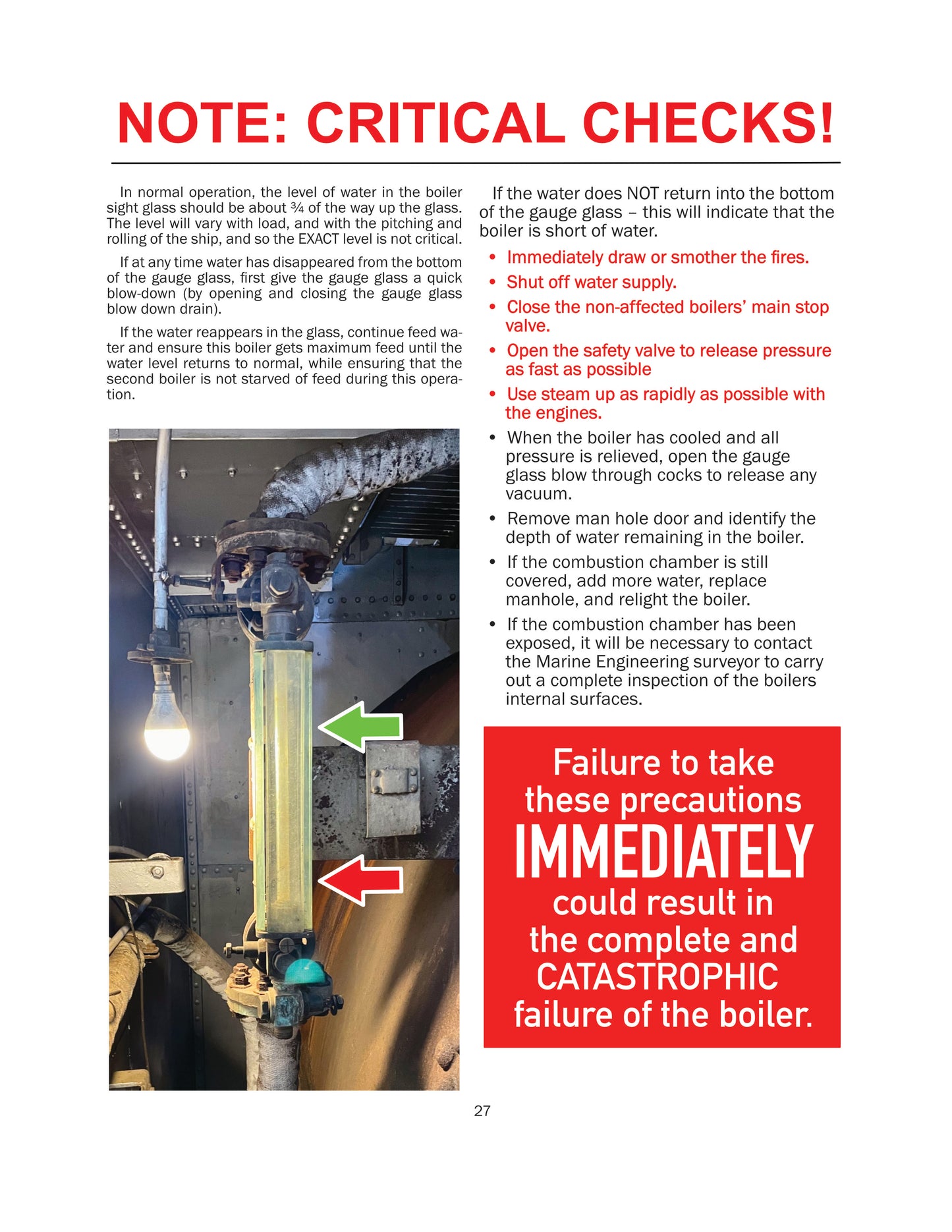 Owners' Manual for William C. Daldy